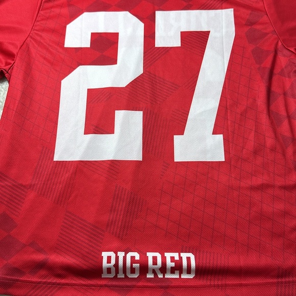Nike Cornell University Men’s Lacrosse Jersey Red and White #27 Size Large - Picture 7 of 7